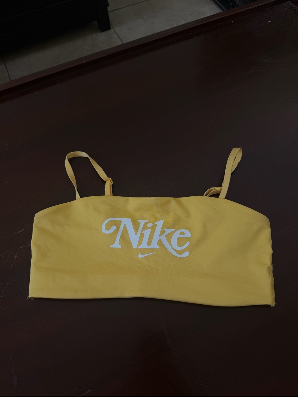 Nike Yellow Crop Top